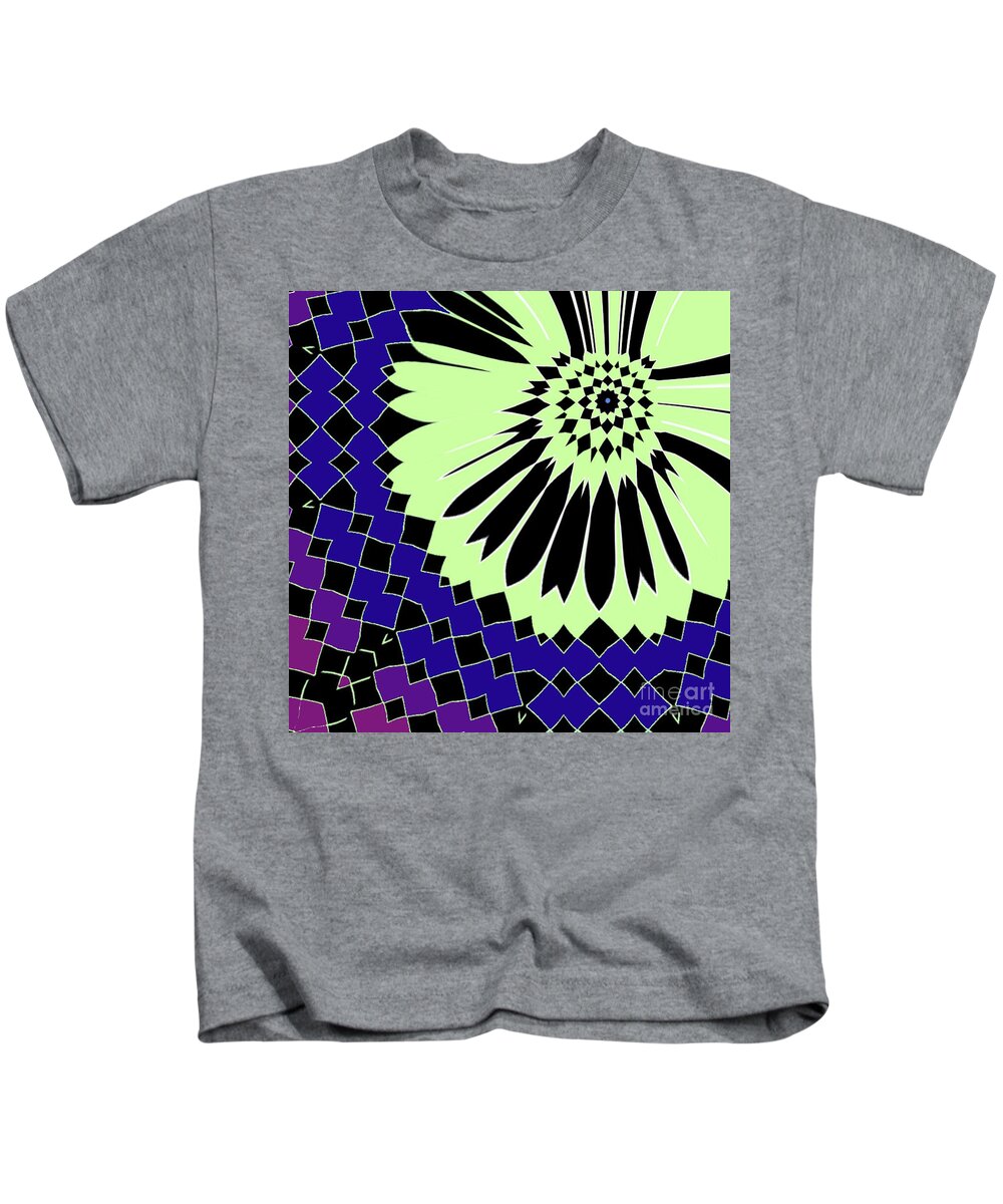 Green Kids T-Shirt featuring the digital art Blast It by Designs By L