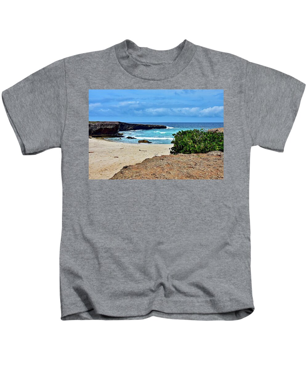 Boca Prins Kids T-Shirt featuring the photograph Boca Prins by Monika Salvan