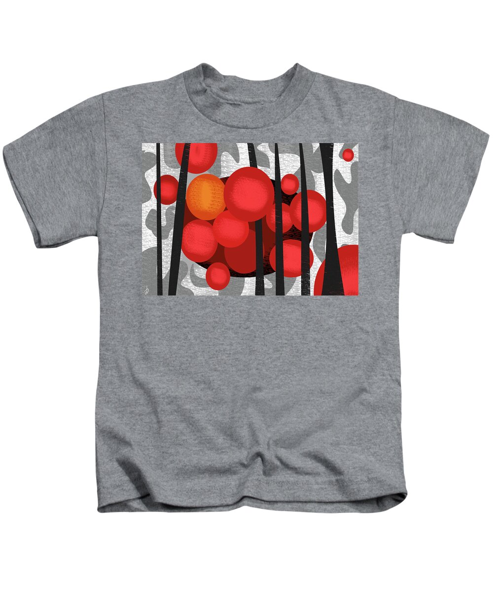 Abstract Kids T-Shirt featuring the digital art Break Out by Alan Bodner