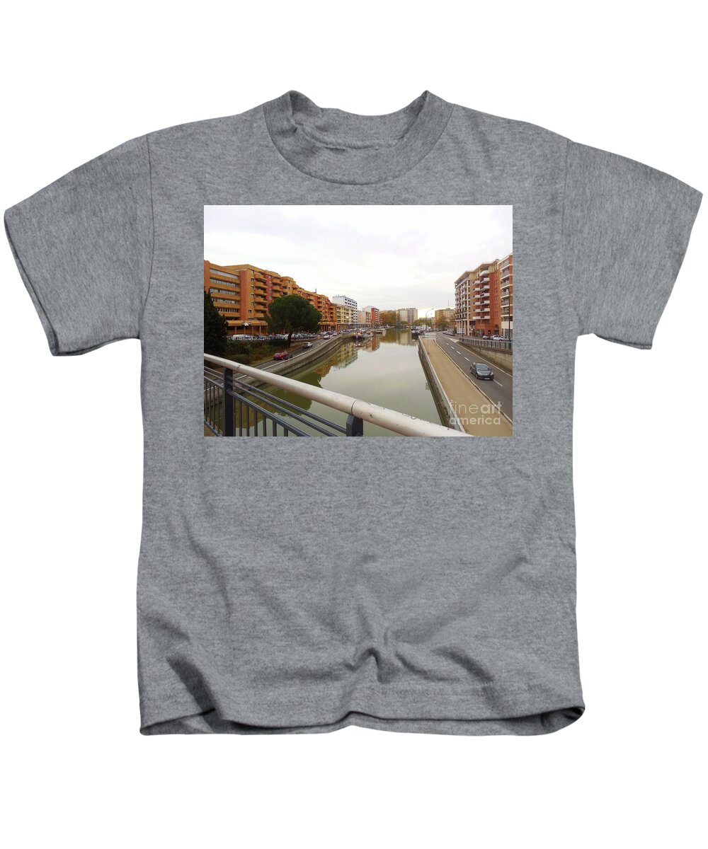 Bridge Kids T-Shirt featuring the photograph Bridge Over Water by Aisha Isabelle