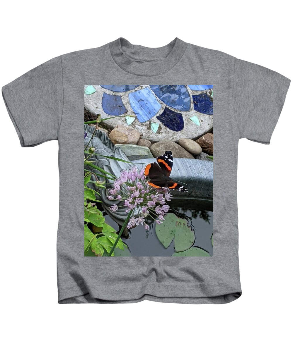 Butterfly Kids T-Shirt featuring the photograph Butterfly garden by Lisa Mutch