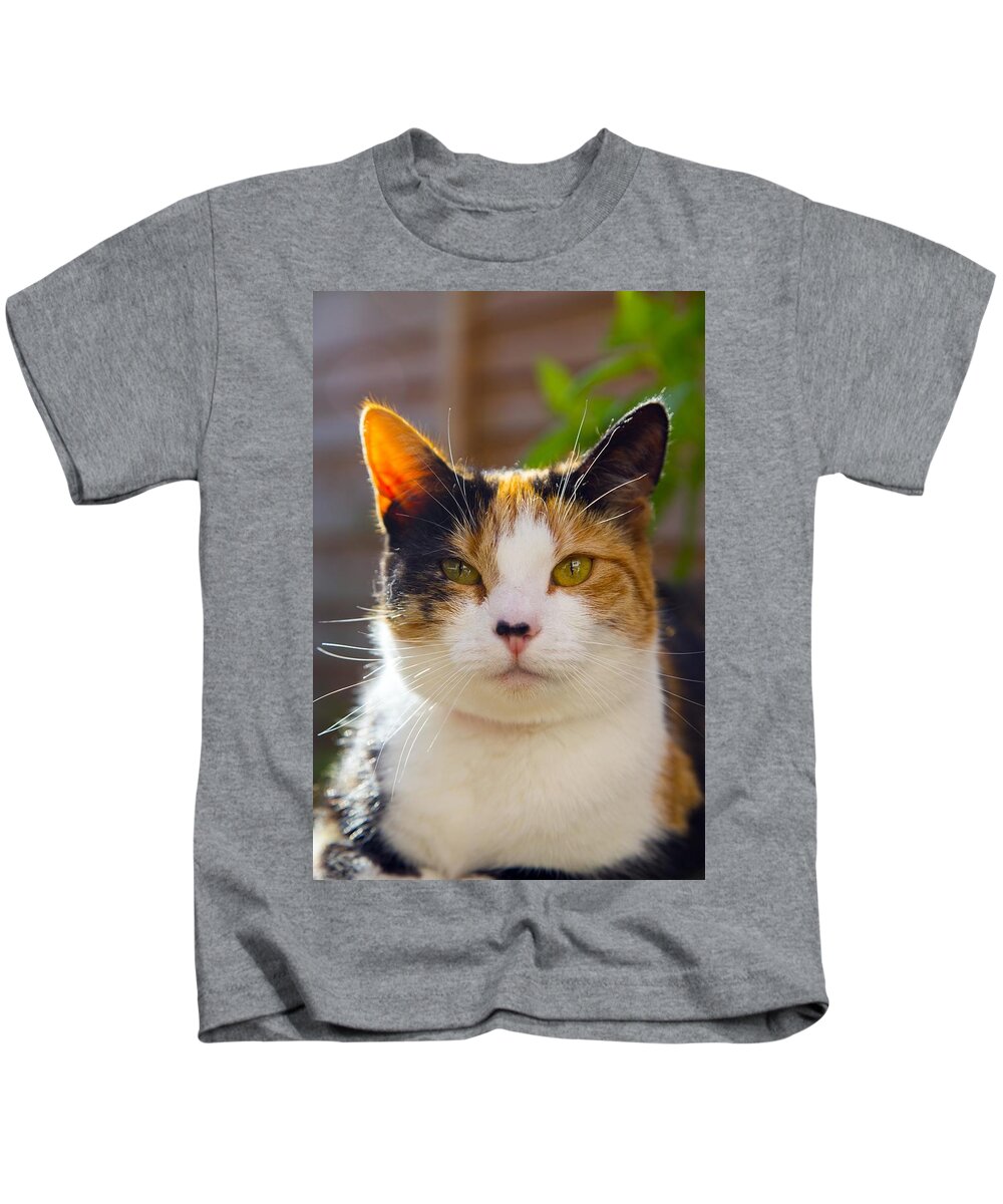 solid sæt ind måske Cat l9 Kids T-Shirt by Les Classics - Pixels