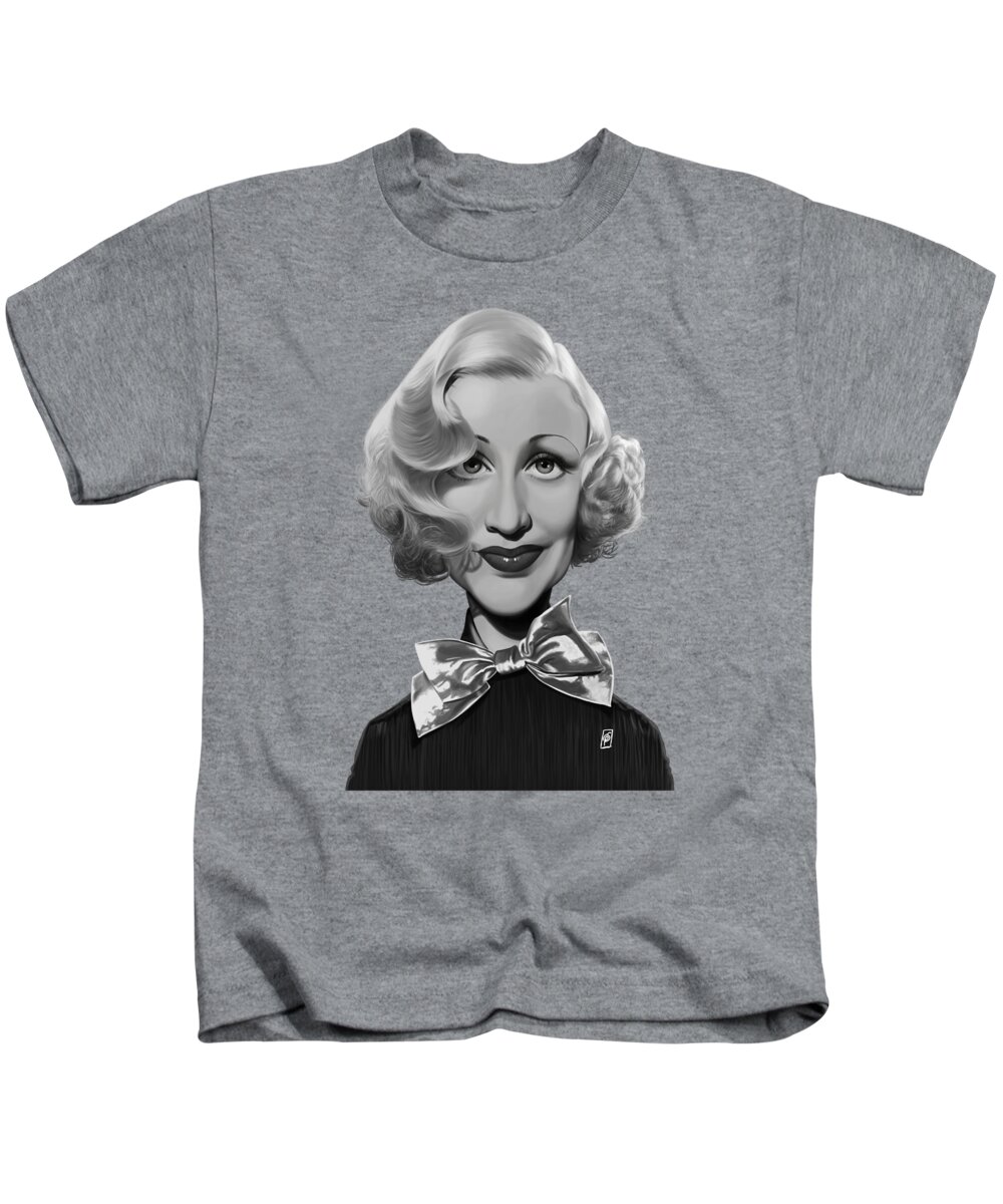 Illustration Kids T-Shirt featuring the digital art Celebrity Sunday - Ginger Rogers by Rob Snow