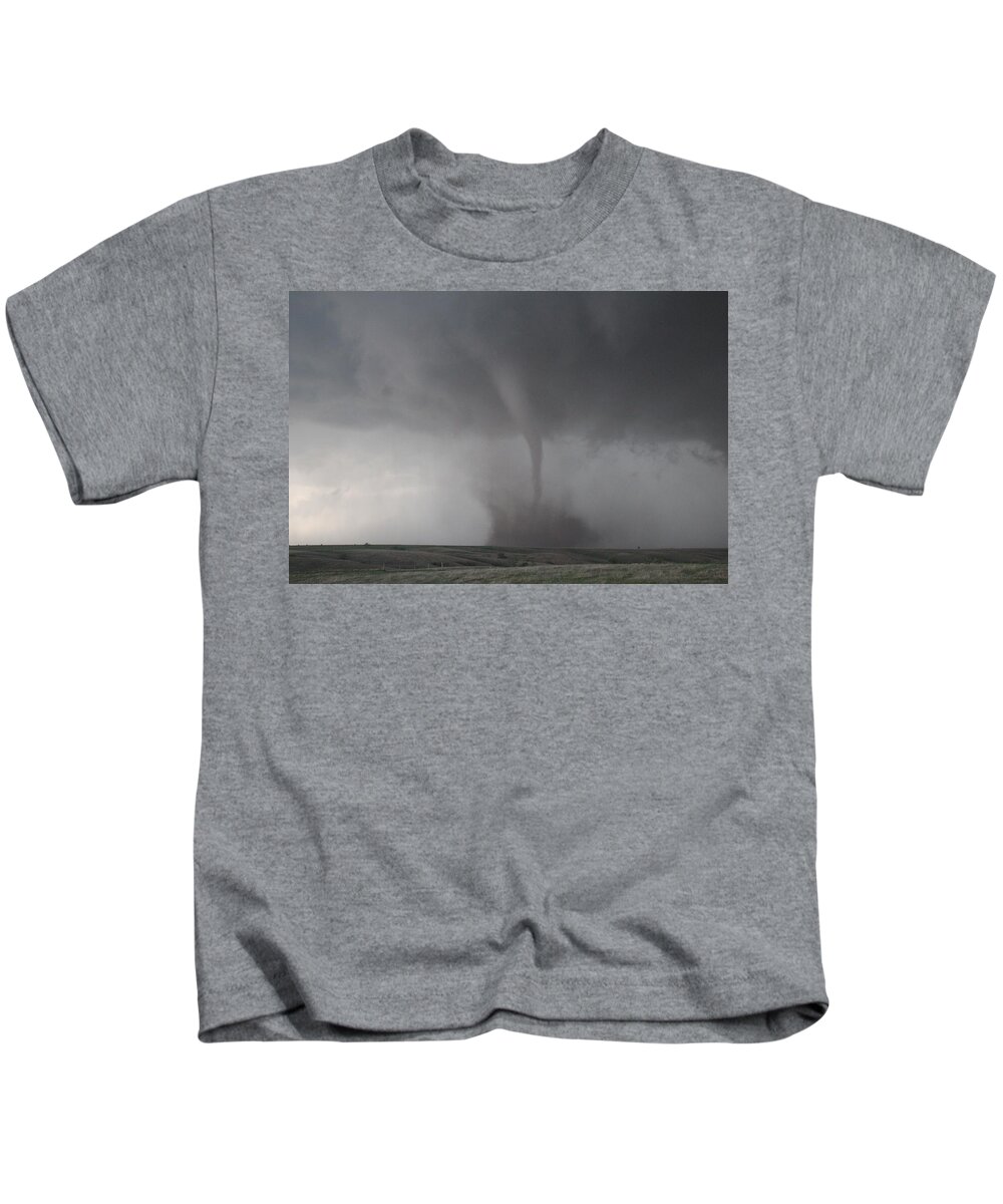 Nebraskasc Kids T-Shirt featuring the photograph Chasing Naders in Nebraska 027 by Dale Kaminski