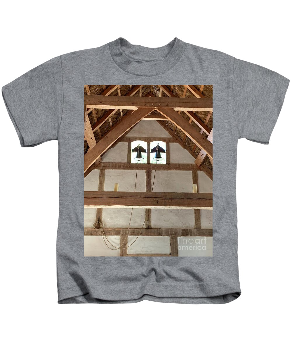  Kids T-Shirt featuring the photograph Church bells by Annamaria Frost