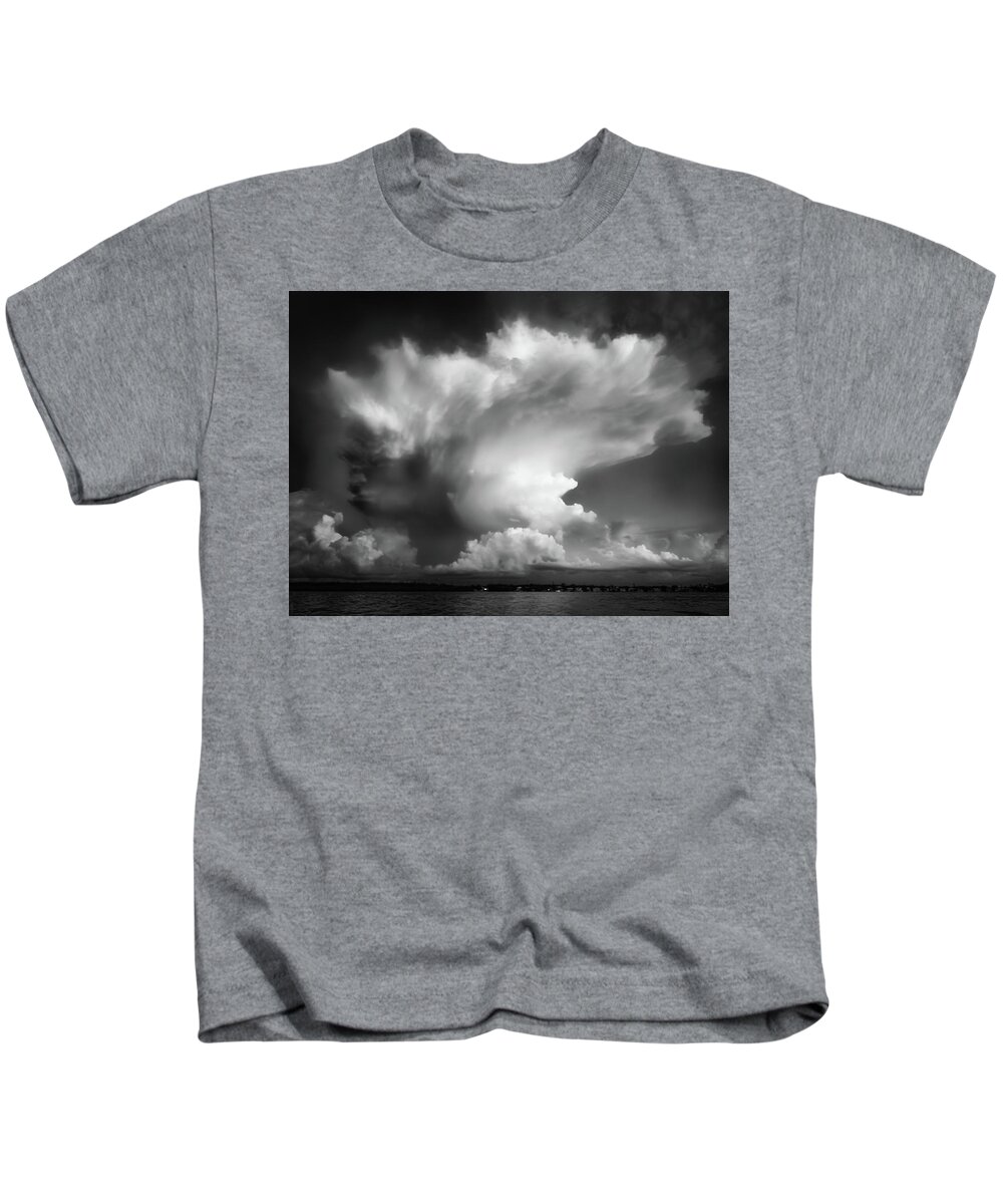 Black And White Photography Kids T-Shirt featuring the photograph Cloud Spirit by Louise Lindsay