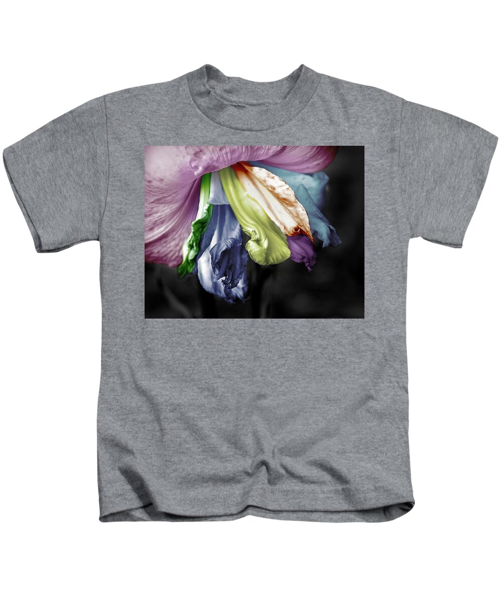 Lily Kids T-Shirt featuring the photograph Colored LIly 1 by M Kathleen Warren