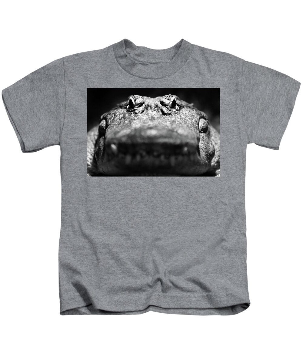 Reptile Kids T-Shirt featuring the photograph Come A Little Closer by Lens Art Photography By Larry Trager