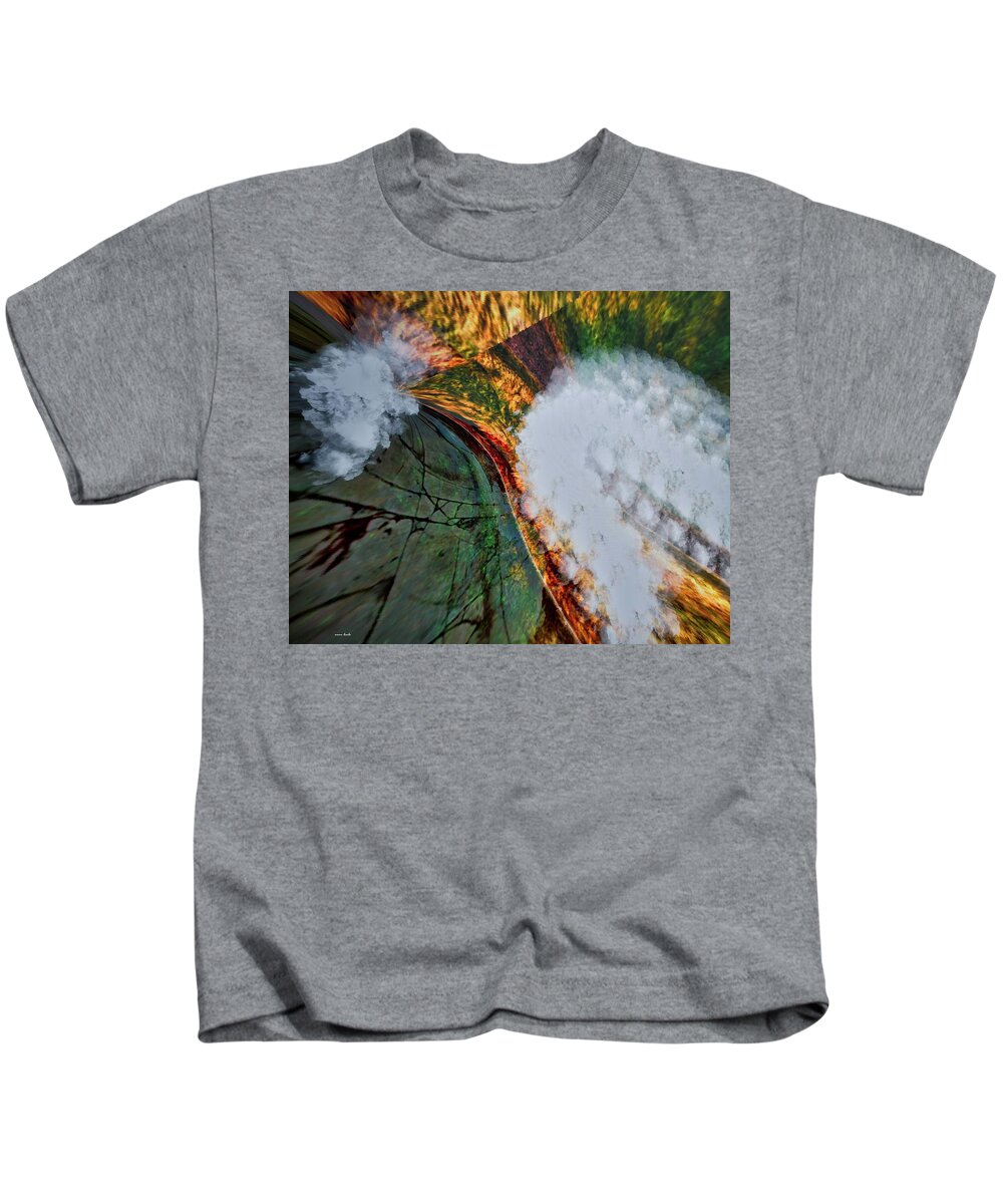 Abstract Kids T-Shirt featuring the digital art Earthy Surrealism by Norman Brule
