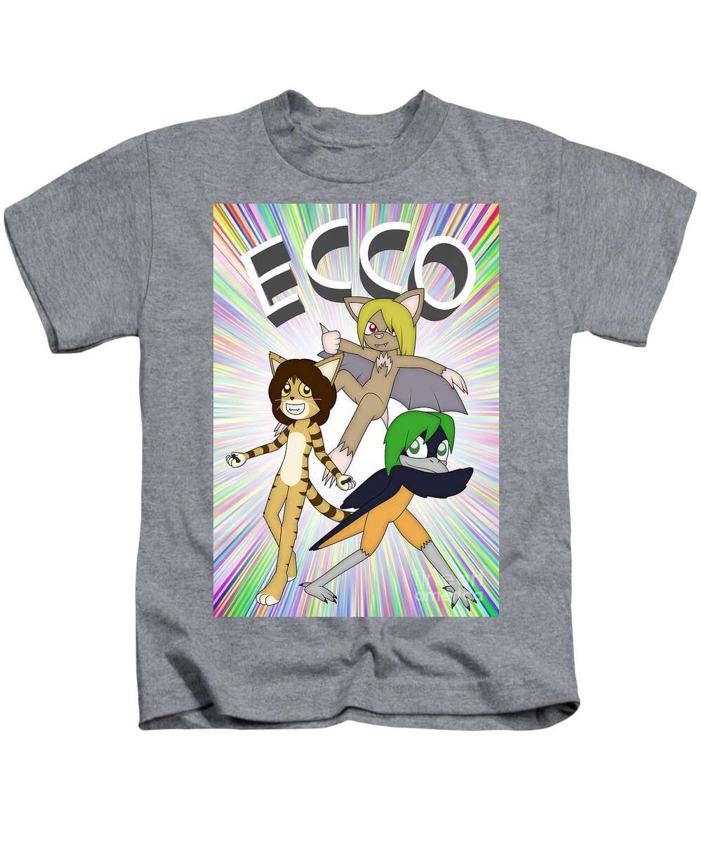 Cartoon Kids T-Shirt featuring the digital art Ecco by Jayson Halberstadt