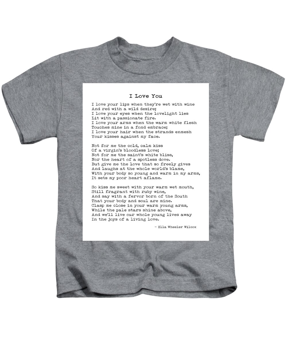 Wilcox　Nicholas　Love　Print.　Poetry　After　Friendship　Kids　Ella　by　Fowler　Wheeler　T-Shirt　Pixels
