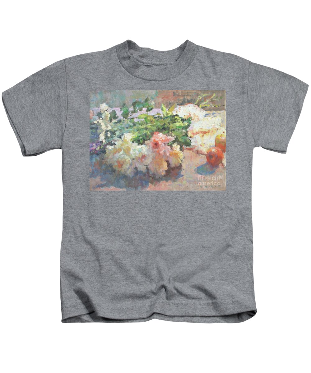 Flowers Kids T-Shirt featuring the painting Flowers In The Sun by Jerry Fresia