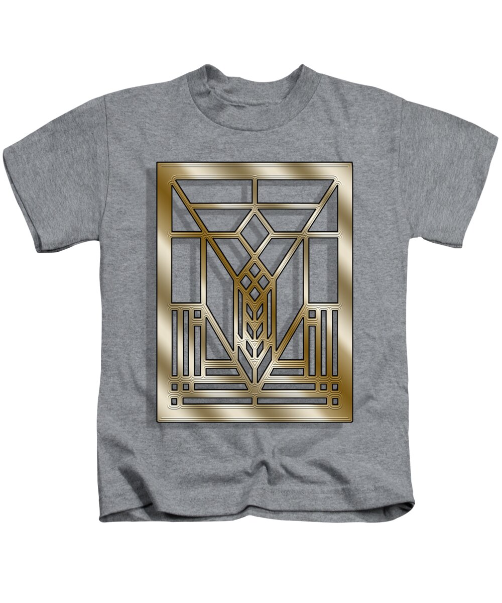 Staley Kids T-Shirt featuring the digital art Frank Lloyd Wright 1V Transparent by Chuck Staley