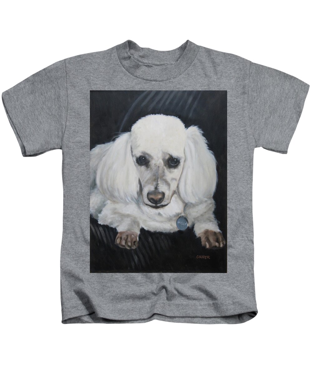 Molly Kids T-Shirt featuring the painting Good Golly Miss Molly by Todd Cooper