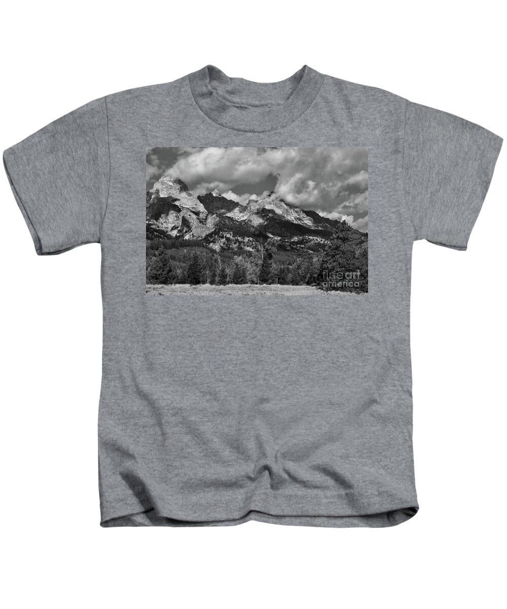 Mountains Kids T-Shirt featuring the photograph Grand Teton  National Park by Elisabeth Derichs