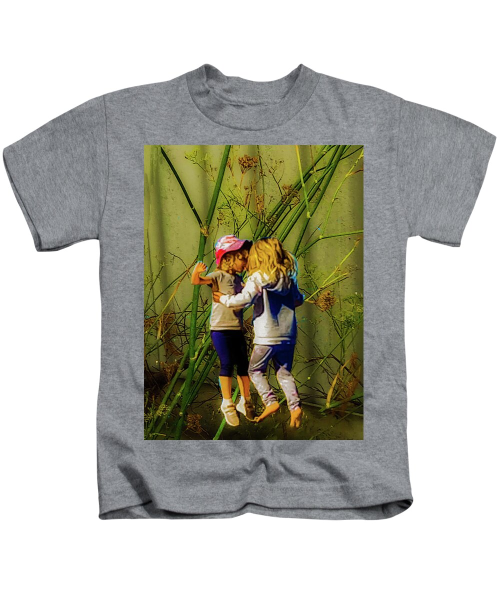 Digital Photography Kids T-Shirt featuring the pyrography Height of Happiness by Asok Mukhopadhyay