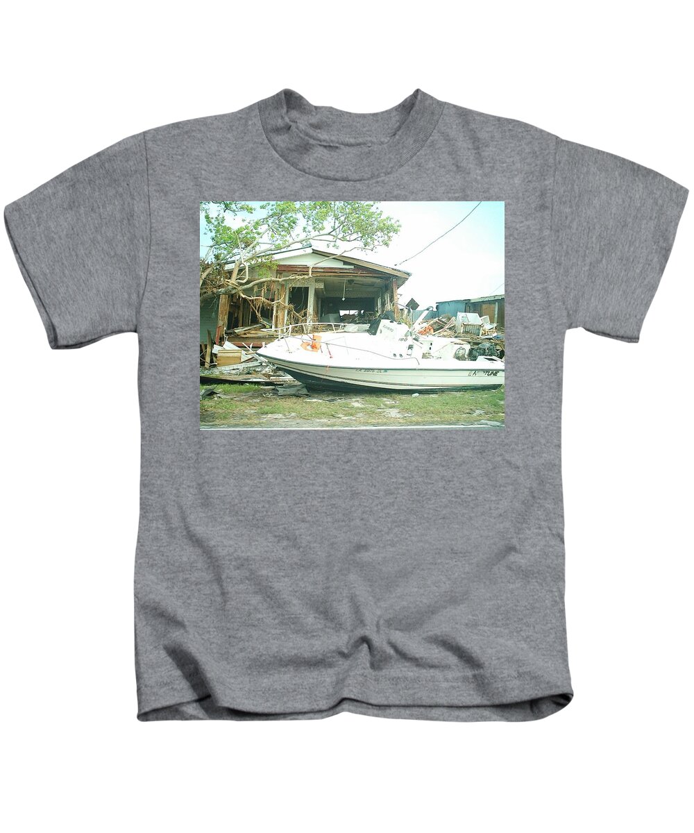  Kids T-Shirt featuring the photograph Hurricane Katrina Series - 6 by Christopher Lotito