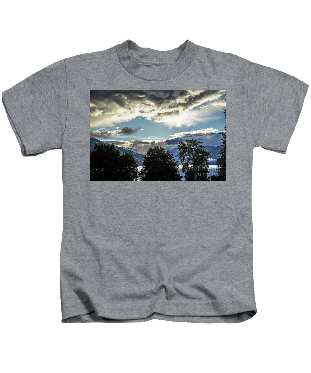Incredible Kids T-Shirt featuring the photograph Incredible Sky Switzerland by Claudia Zahnd-Prezioso