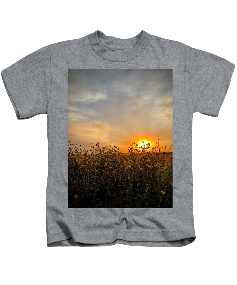 Iphonography Kids T-Shirt featuring the photograph iPhonography Sunset 3 by Julie Powell