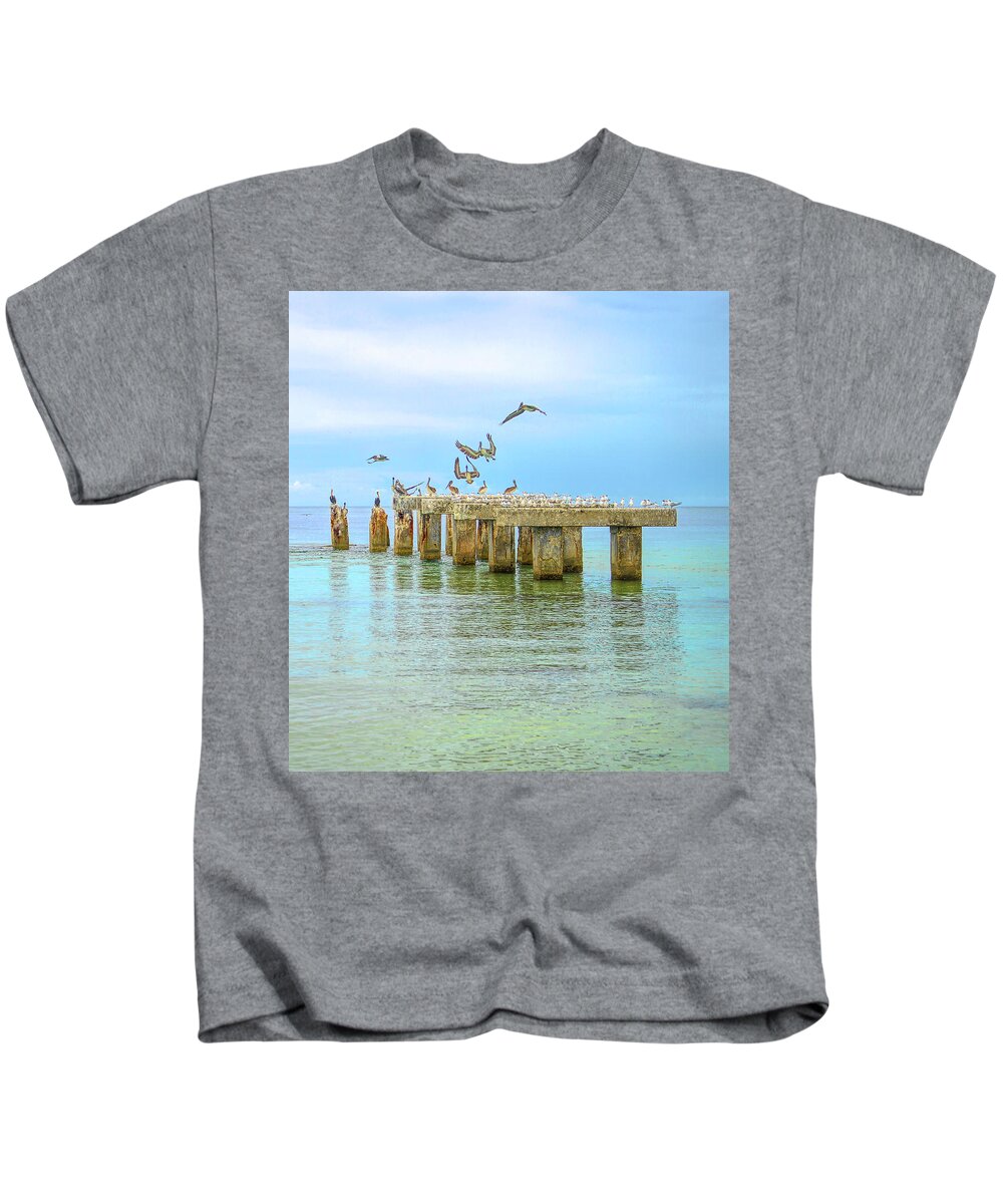 Florida Kids T-Shirt featuring the photograph its a Florida vacation by Alison Belsan Horton