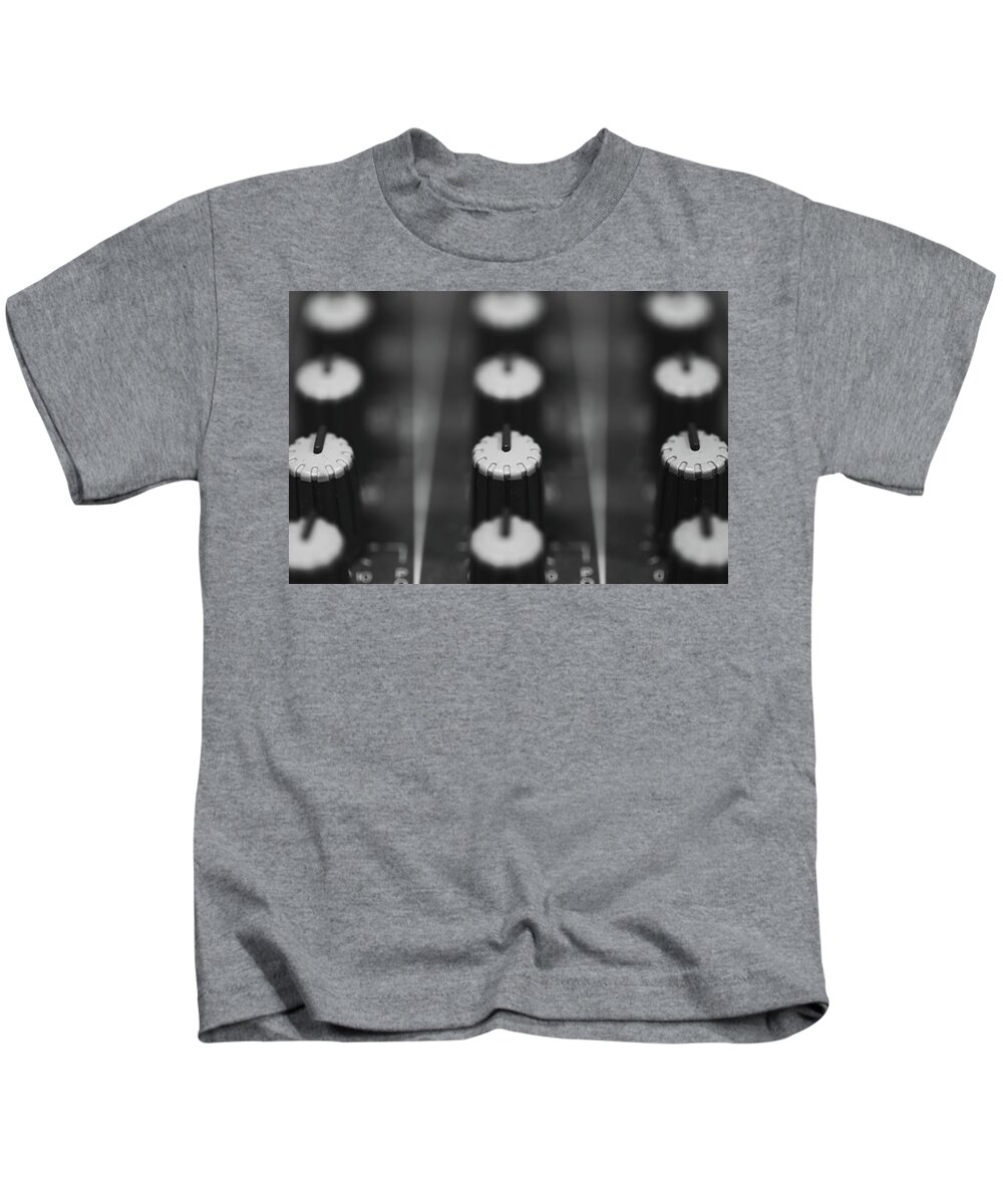 Black And White Kids T-Shirt featuring the photograph Knobs in Focus by Go and Flow Photos
