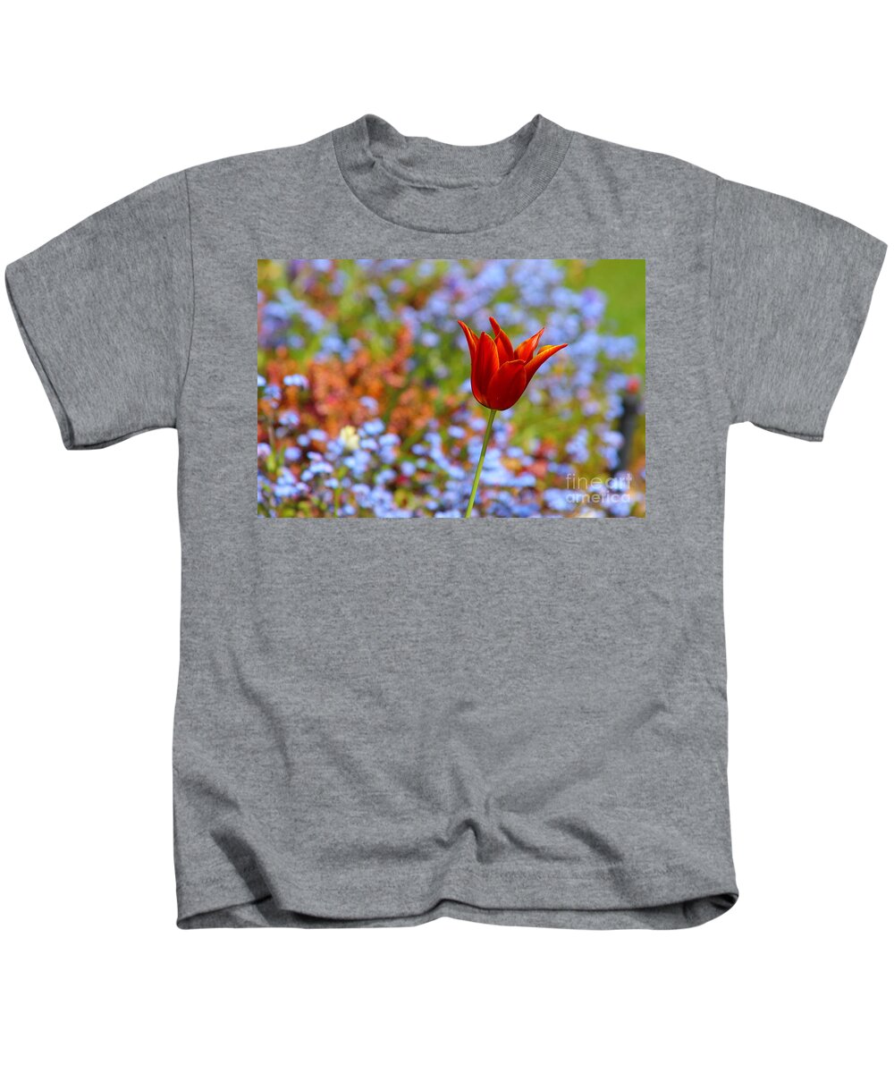 Tulip Kids T-Shirt featuring the photograph Lily Flowered Tulip by Kimberly Furey