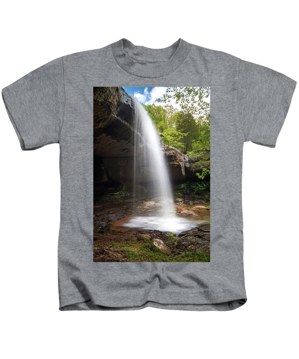 Waterfall Kids T-Shirt featuring the photograph Little Cedar Falls by Grant Twiss