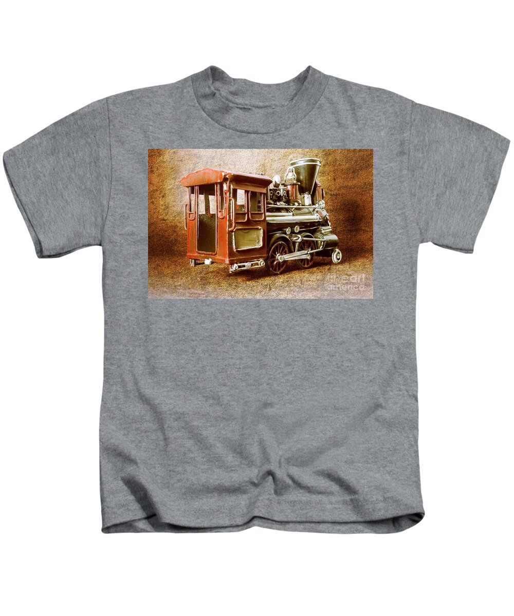 Transport Kids T-Shirt featuring the photograph Locomotive Past by Jorgo Photography