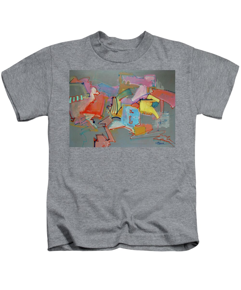 St-janskathedraal Kids T-Shirt featuring the painting Love New York by Pierre Dijk