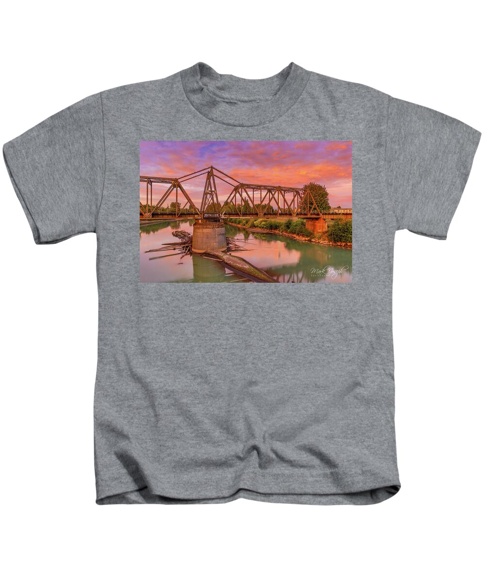 Bridge Kids T-Shirt featuring the photograph Metallica Bridge II by Mark Joseph