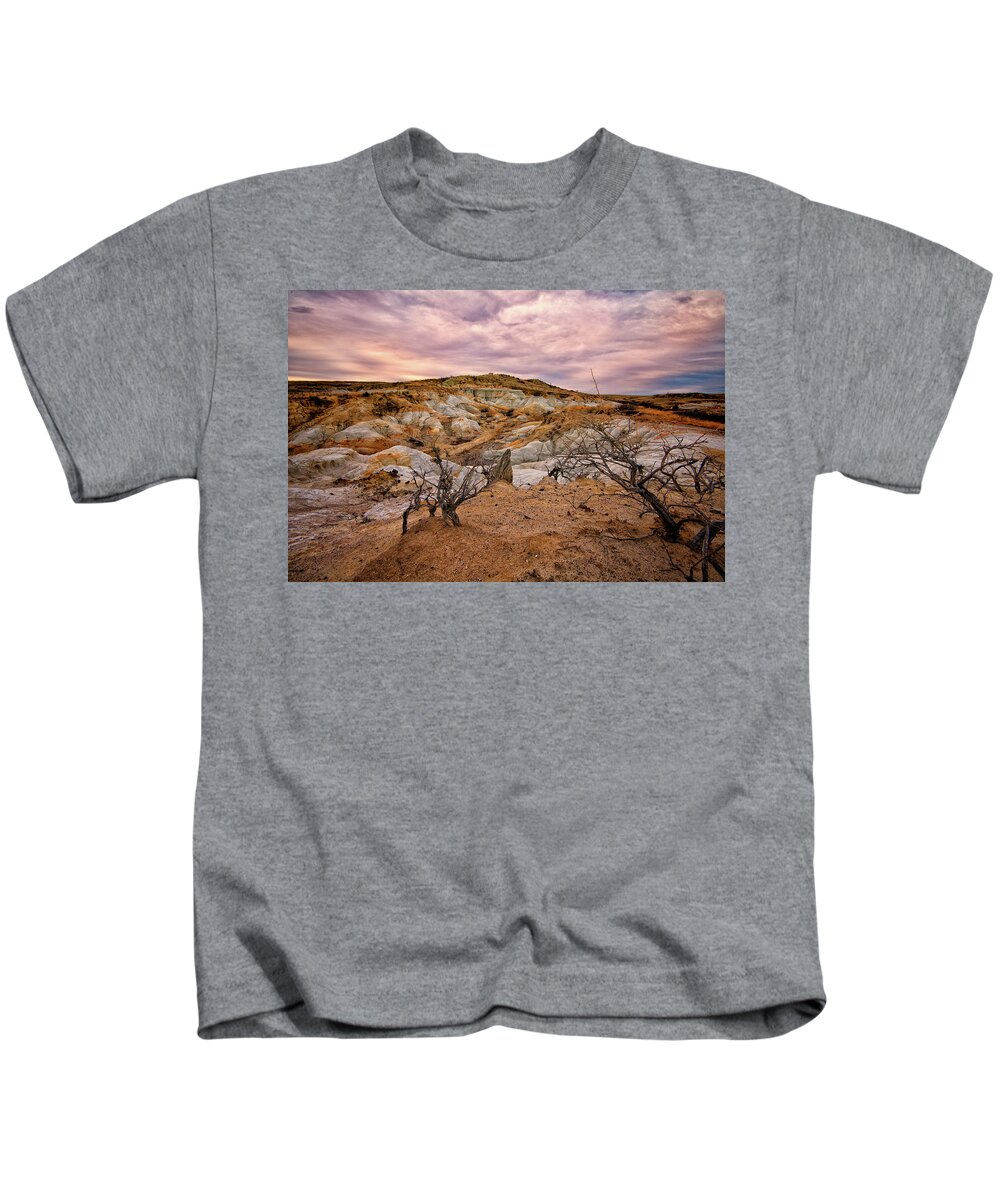 Calhan Kids T-Shirt featuring the photograph Morning at the Paint Mines by Elin Skov Vaeth