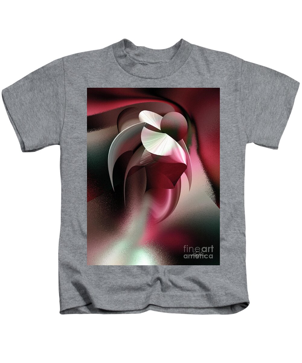 Multidimensionality Kids T-Shirt featuring the digital art Multidimensionality Of The Soul by Leo Symon