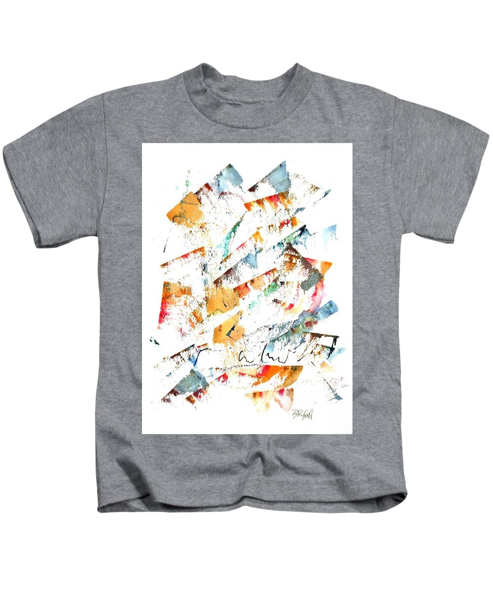 Mushin Kids T-Shirt featuring the painting Mushin -No MInd- #20 by Dick Richards