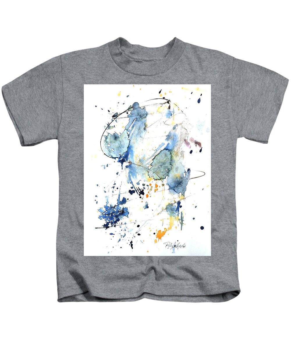 Mushin Kids T-Shirt featuring the painting Mushin -No MInd- #11 by Dick Richards