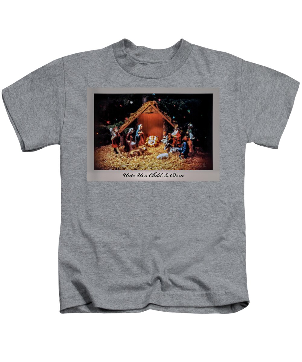 Inspirational Kids T-Shirt featuring the photograph Nativity Scene Greeting Card by Brian Tada