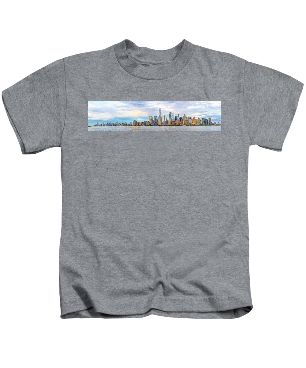 Nyc Kids T-Shirt featuring the photograph New York City by Glenn Davis