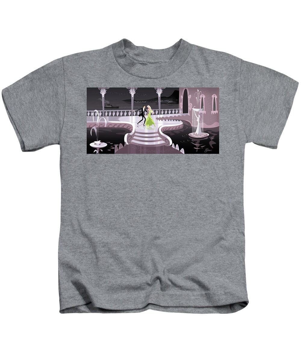 Dancing Kids T-Shirt featuring the digital art Night and Day by Alan Bodner