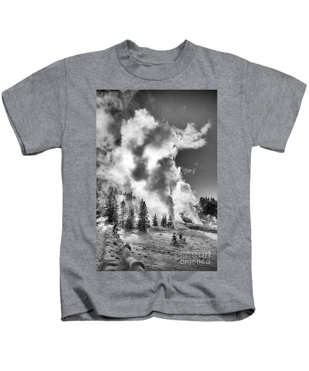 Yellowstone Kids T-Shirt featuring the photograph Sun Block by Patrick Nowotny