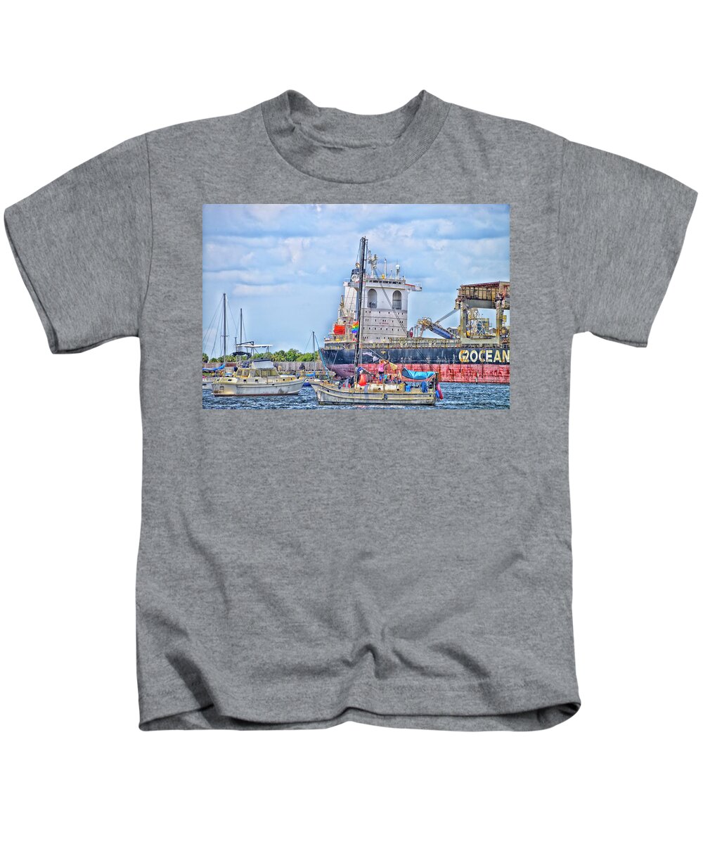 Legacy Kids T-Shirt featuring the photograph Ocean by Alison Belsan Horton