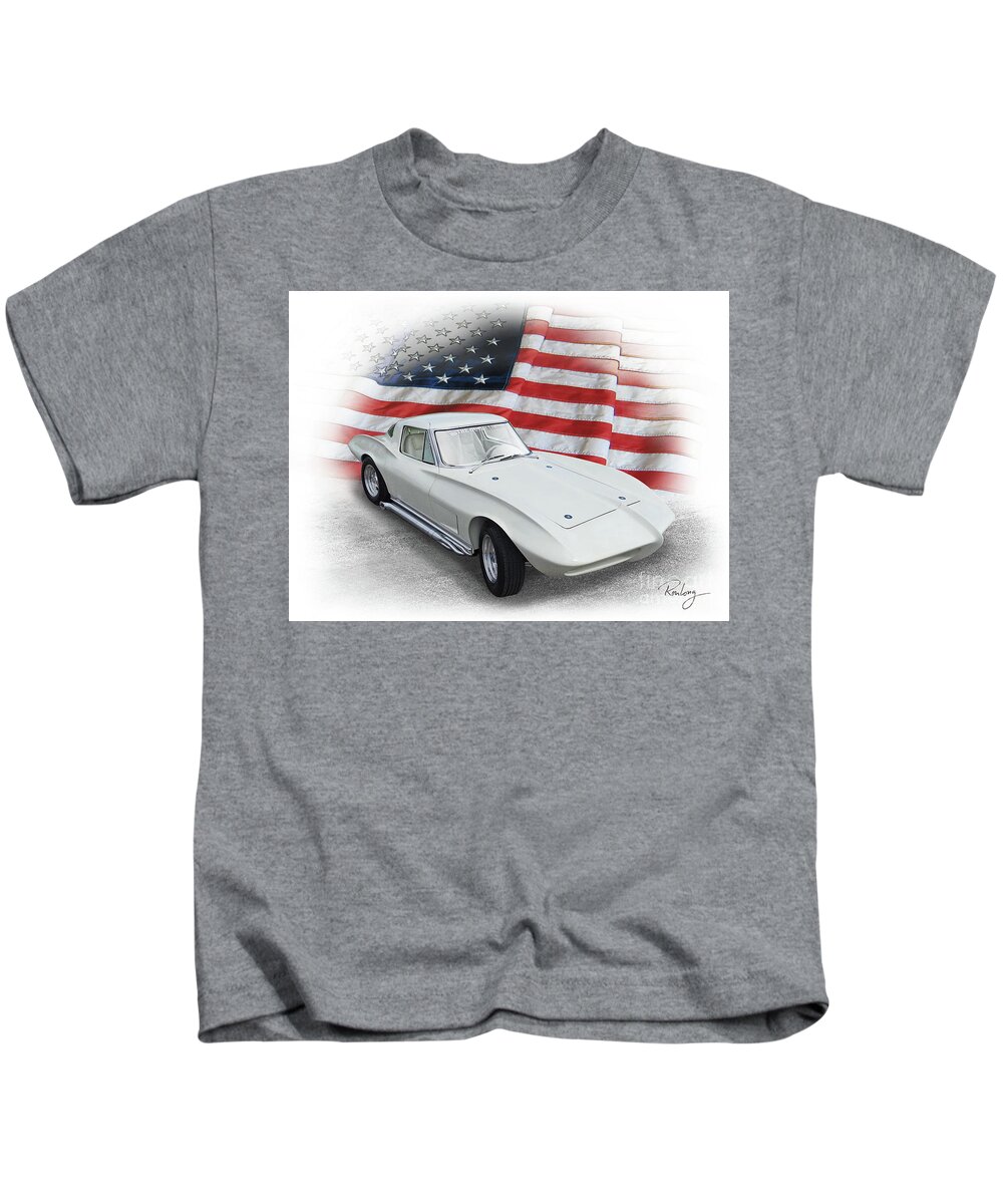 Corvette Kids T-Shirt featuring the photograph Outer Limits Split-Window by Ron Long