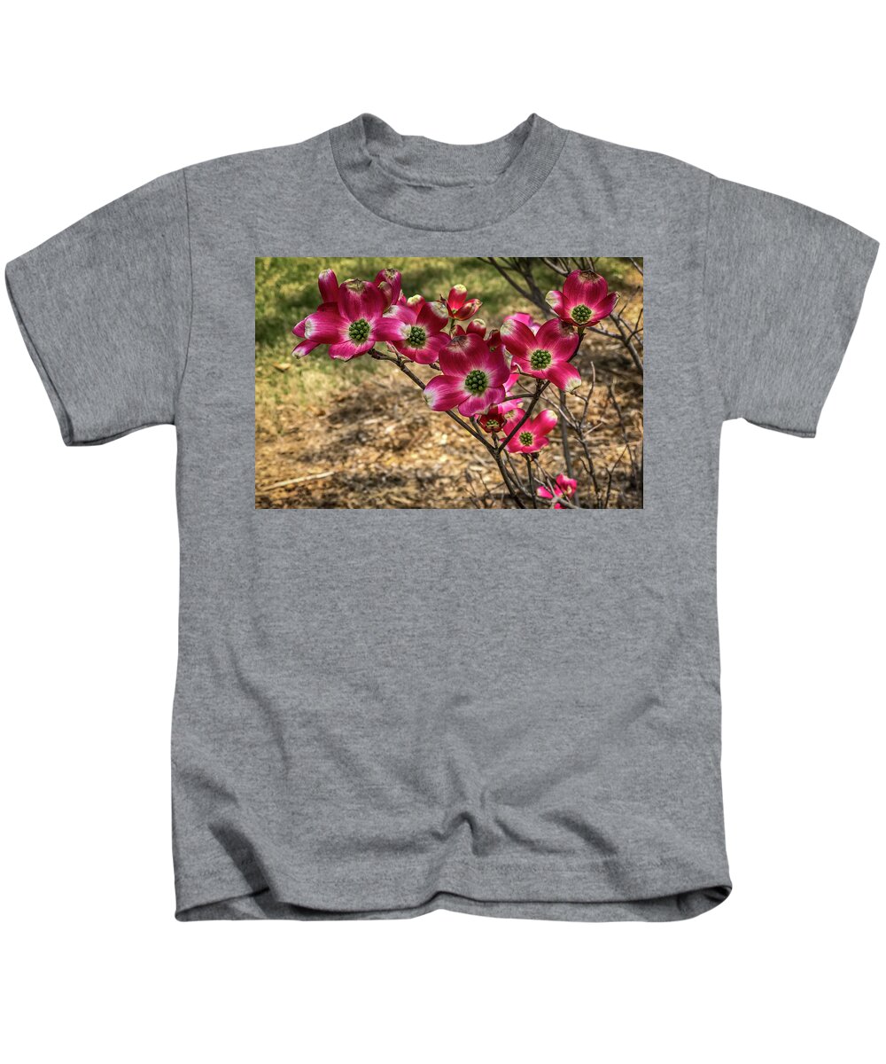 Pink Kids T-Shirt featuring the photograph Pink Dogwood by Susie Weaver