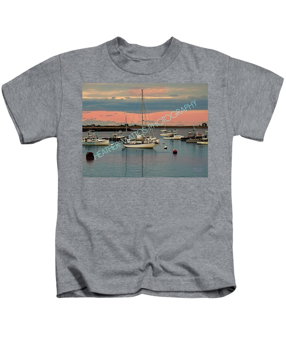 Plymouth Kids T-Shirt featuring the photograph Plymouth Harbor - Summertime by Heather M Photography