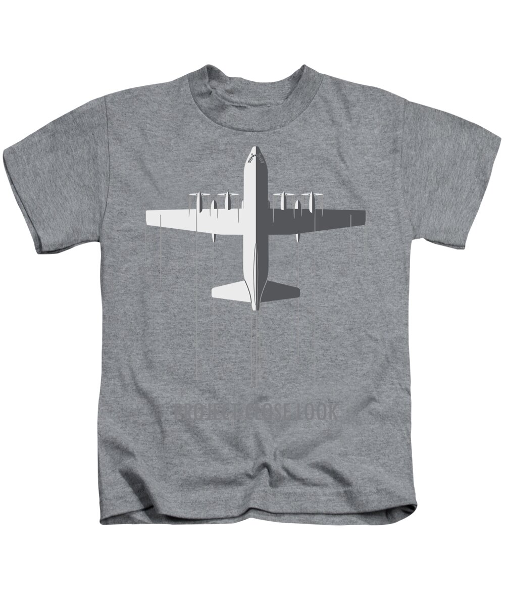 C-130h Kids T-Shirt featuring the digital art Project CLOSE LOOK by Michael Brooks