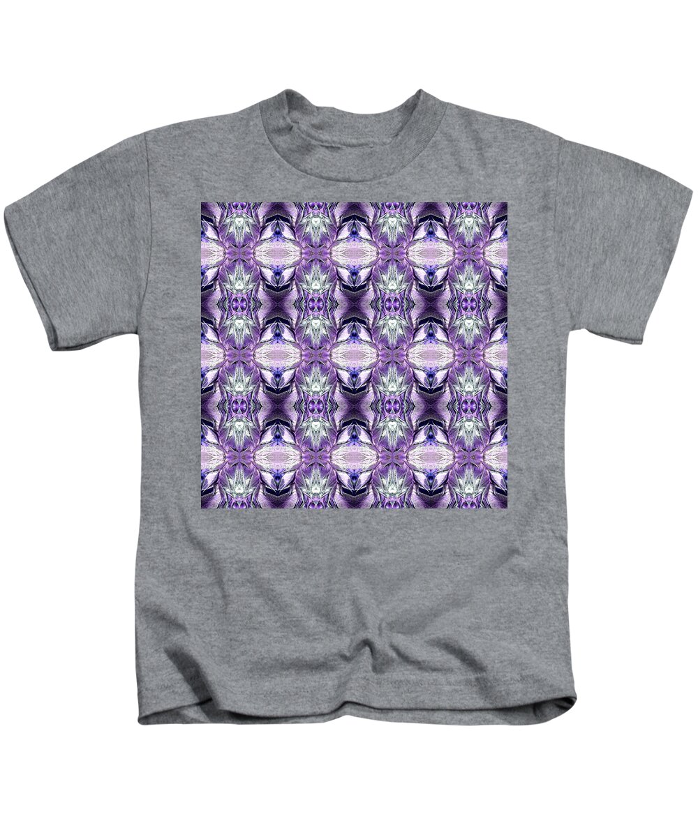 Purple Kids T-Shirt featuring the digital art Purple by Teresamarie Yawn
