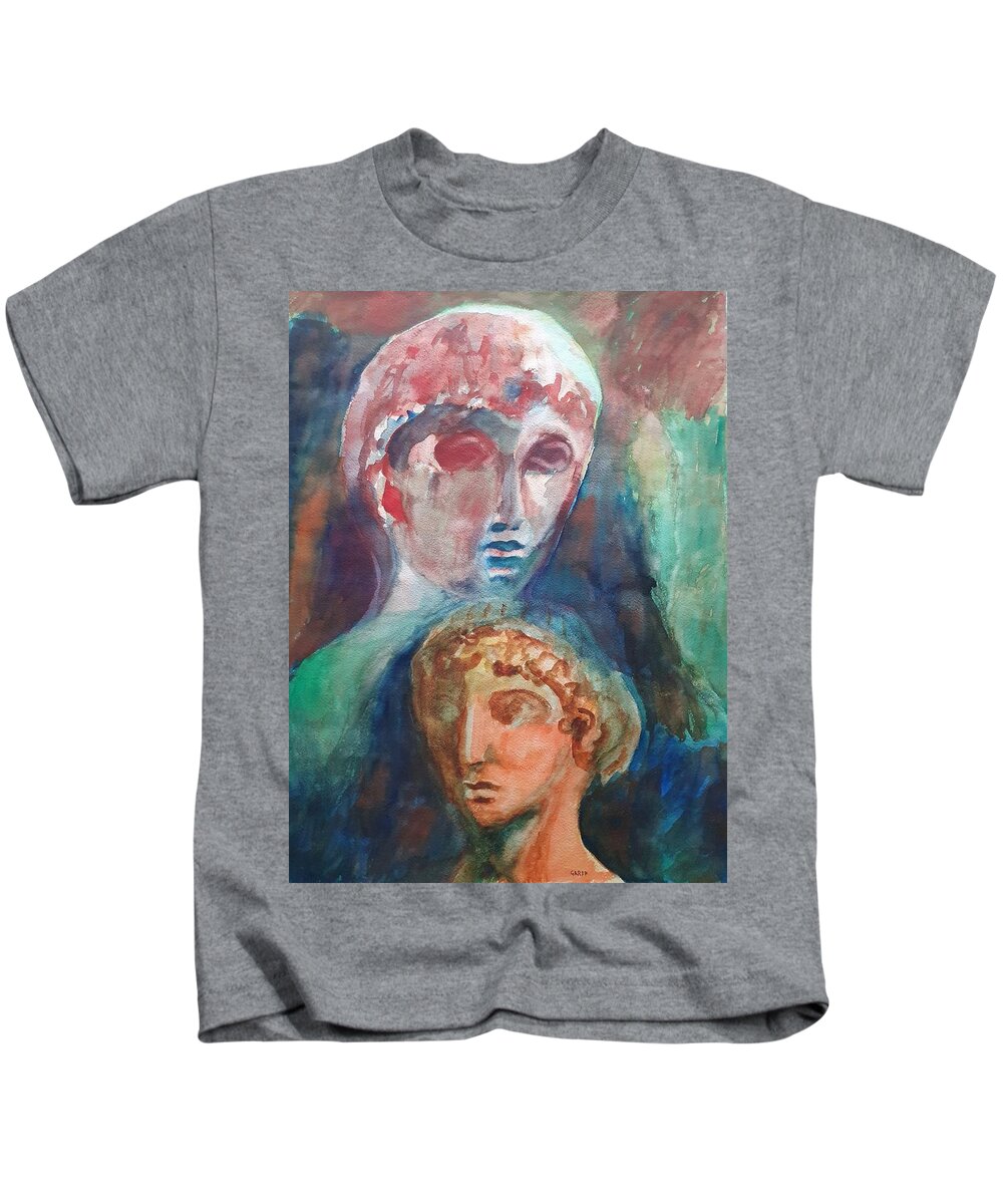 Masterpiece Paintings Kids T-Shirt featuring the painting Reborn by Enrico Garff