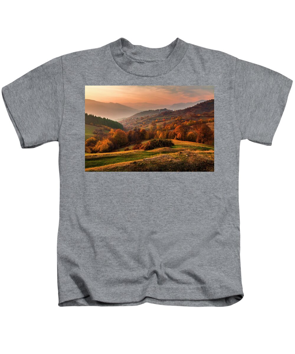 Rhodope Mountains Kids T-Shirt featuring the photograph Rhodopean Landscape by Evgeni Dinev