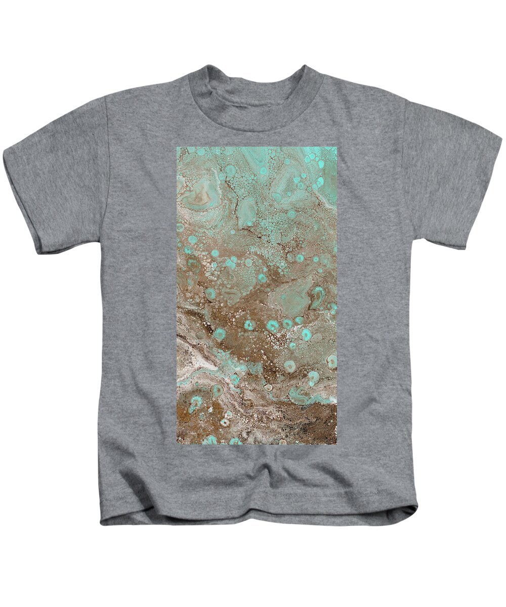 Ocean Kids T-Shirt featuring the painting Seaglass II by Tamara Nelson