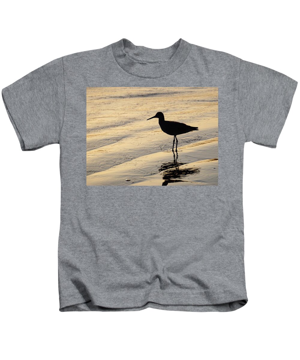 Sandpiper Kids T-Shirt featuring the photograph Seashore Beauty by Brett Harvey