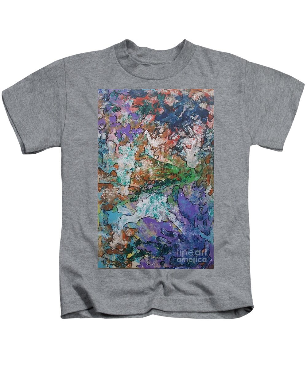  Kids T-Shirt featuring the painting Seeking Symmetry by Mark SanSouci