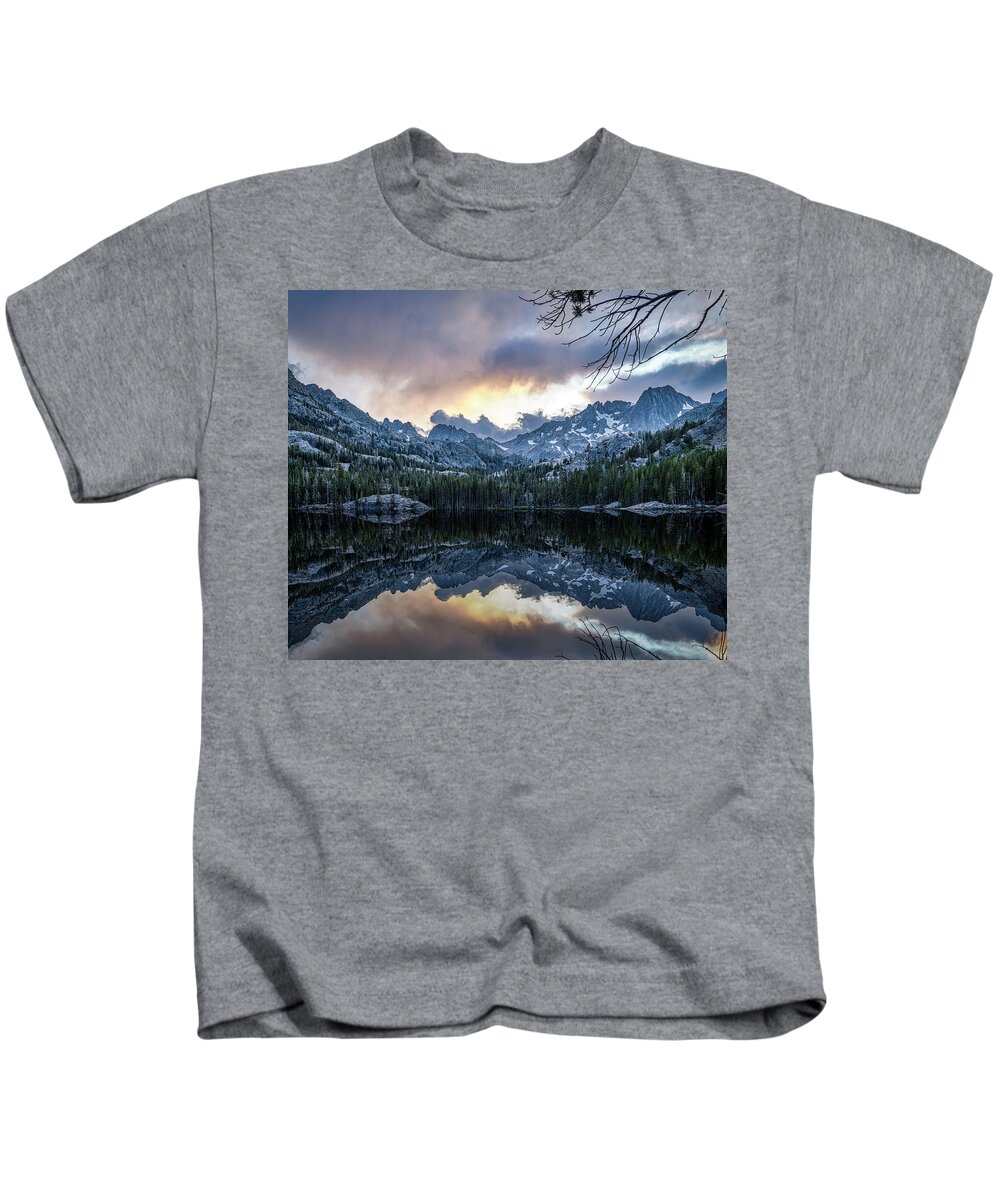 Landscape Kids T-Shirt featuring the photograph Shadow Lake Reflections by Romeo Victor